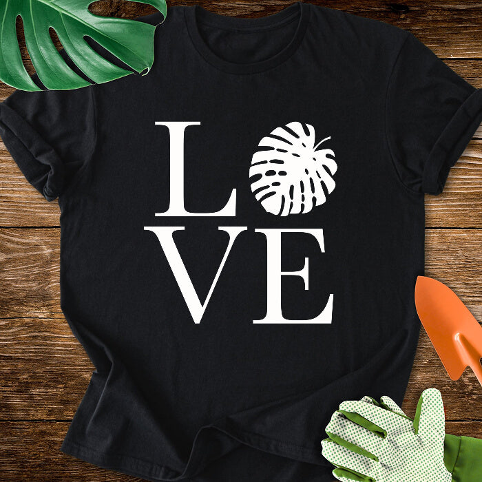 LOVE Monstera Plant Lover T-Shirt
