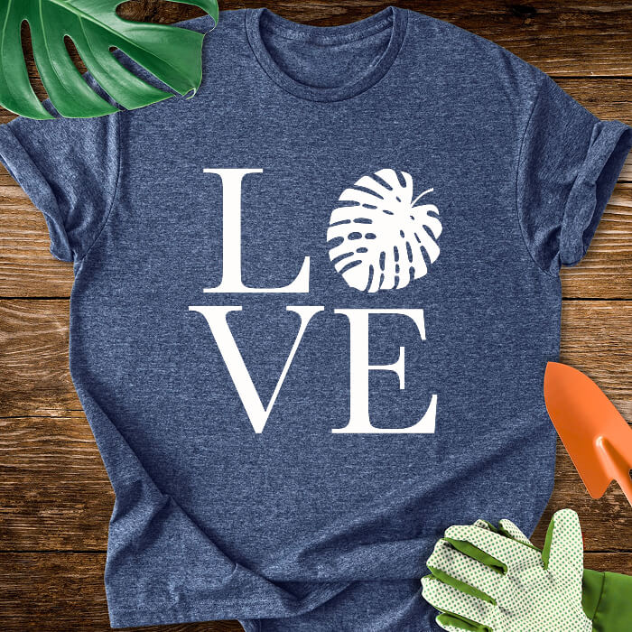 LOVE Monstera Plant Lover T-Shirt