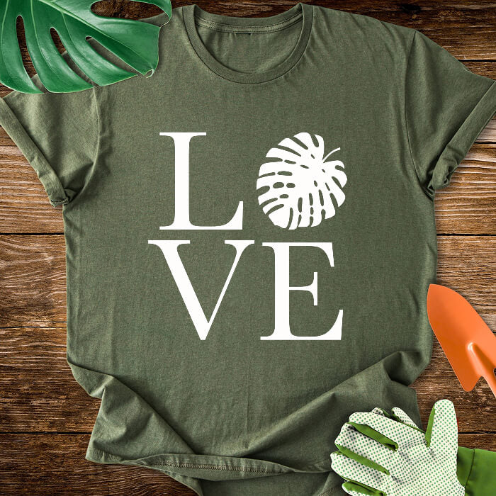 LOVE Monstera Plant Lover T-Shirt