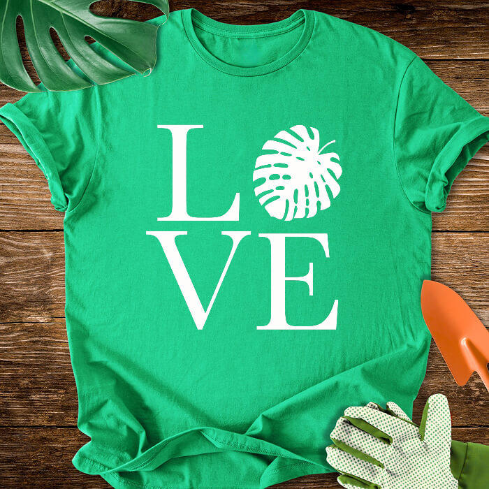 LOVE Monstera Plant Lover T-Shirt
