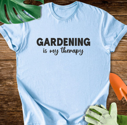 Gardening Is My Therapy Minimalist Quote T-Shirt