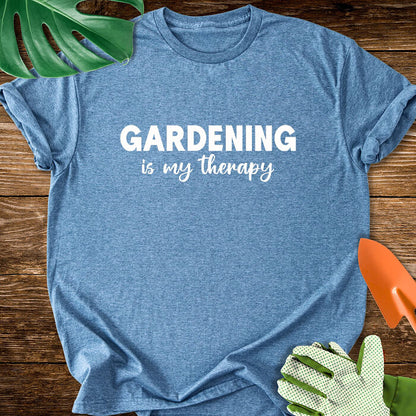 Gardening Is My Therapy Minimalist Quote T-Shirt
