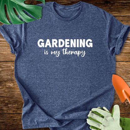 Gardening Is My Therapy Minimalist Quote T-Shirt
