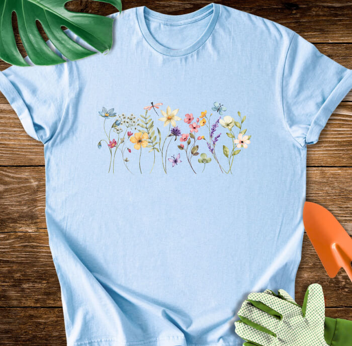 Watercolor Wildflowers T-Shirt
