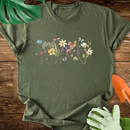 Watercolor Wildflowers T-Shirt