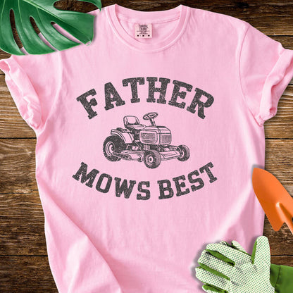 Father Mows Best T-Shirt | Comfort Colors