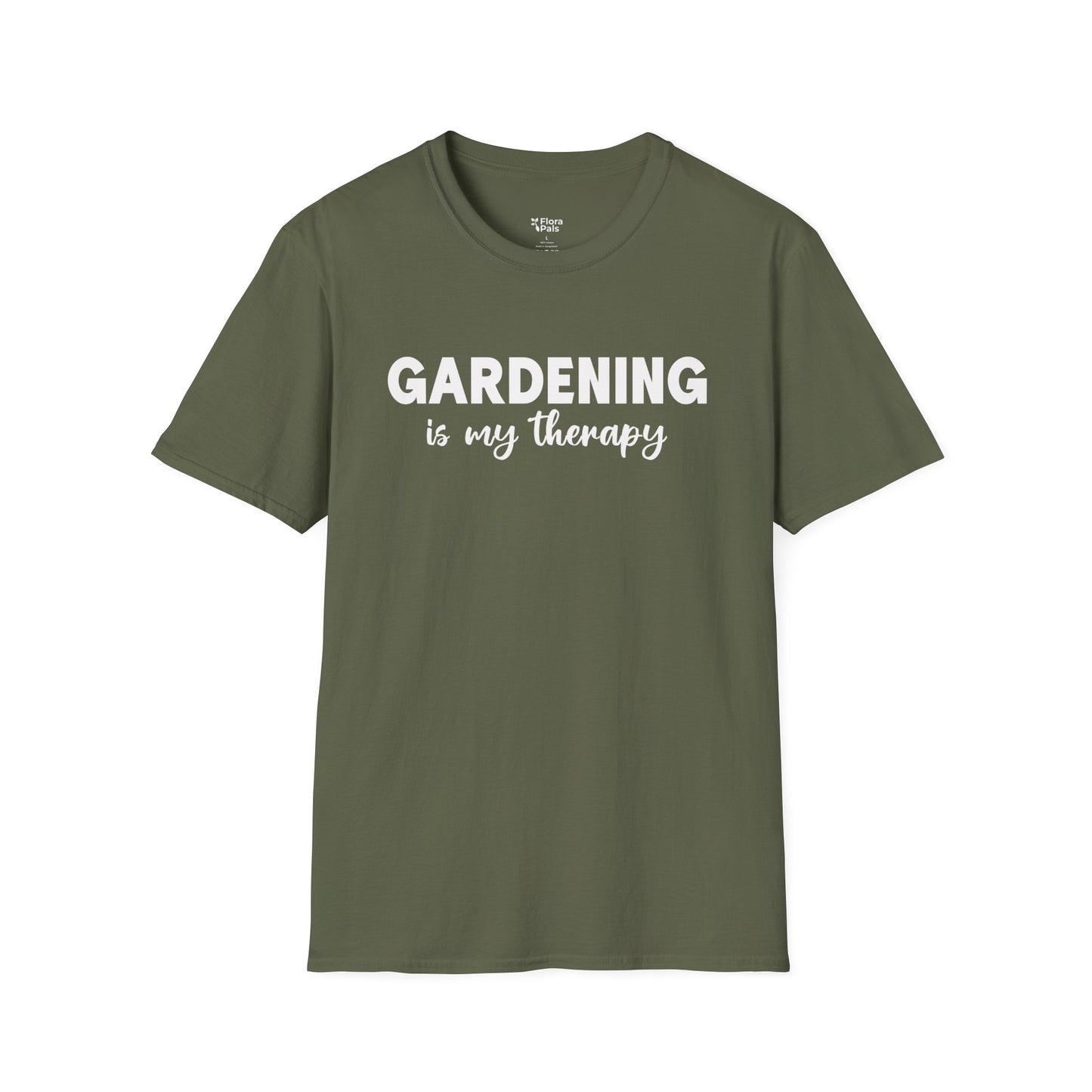 Gardening Is My Therapy Minimalist Quote T-Shirt